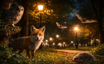 Animali selvatici e luci artificiali: cosa cambia davvero di notte Animali selvatici e luci artificiali