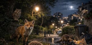 Incontri notturni con animali selvatici in città Incontri notturni con animali selvatici
