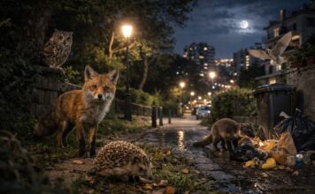 Incontri notturni con animali selvatici in città Incontri notturni con animali selvatici