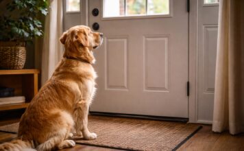 Perché i cani aspettano vicino alla porta Perché i cani aspettano vicino alla porta